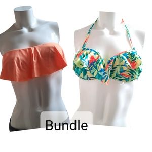 Mossimo and Xhilaration Swim Top Bundle Sz S